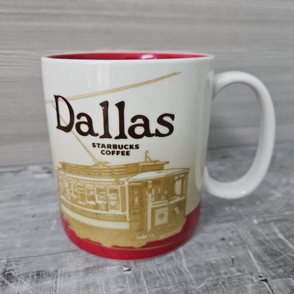 Starbucks DALLAS TX Texas Collector Series 16 oz City Coffee Tea Mug Cup 2009 - Picture 1 of 11